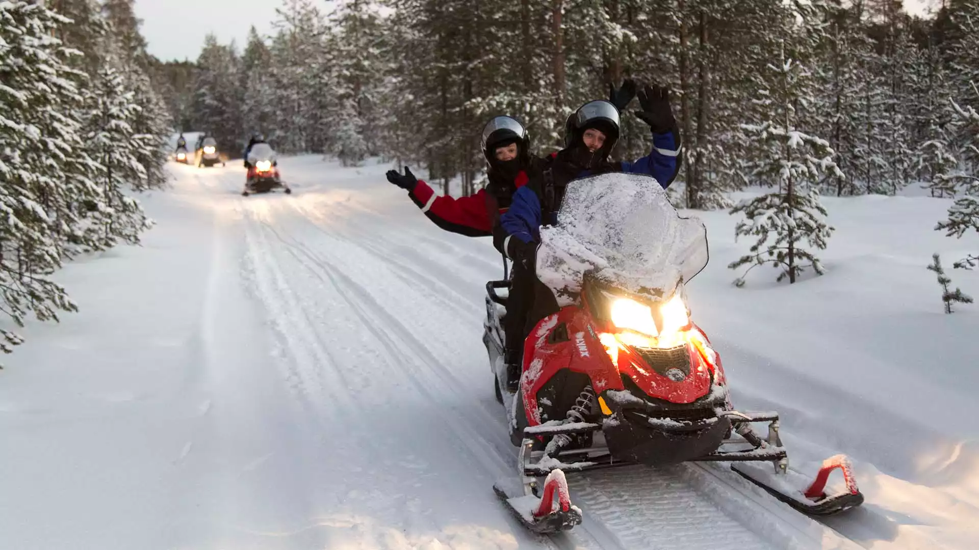 Sneeuwscootertocht